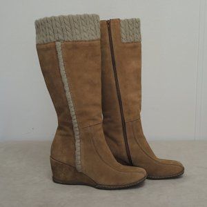 Bjorndal Danika Tall Suede Sweater Cuff Boots